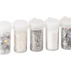 Glitter ασημι 5 τεμάχια
