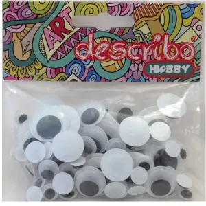 Ματάκια σε διάφορα μεγέθη, 80 τμχ, DESCRIBO