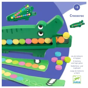 Εκπαιδευτικό παιχνίδι παρατήρησης και χρωμάτων "Ο κροκόδειλος", Djeco DJ01629