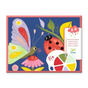 Σετ με ζωγραφική με νερομπογιές "Χαριτωμένα έντομα", Djeco DJ09134